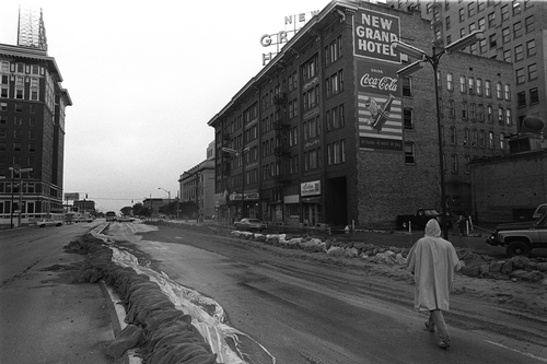 (Salt Lake Tribune archives)

Aftermath of the flood of '83 on 400 South between State and Main Street in Salt Lake.