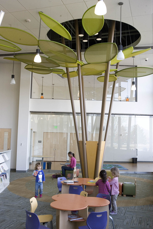 Paul Fraughton  |  The Salt Lake Tribune
The children's area of the new West Jordan Library and Events Center.