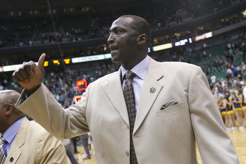 Chris Detrick  |  The Salt Lake Tribune
Utah Jazz head coach Tyrone Corbin after the game at EnergySolutions Arena Friday April 12, 2013. The Jazz won the game 107-100.