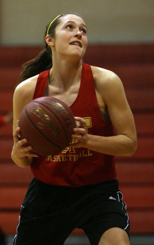 Leah Hogsten  |  The Salt Lake Tribune
Judge High School junior Kailie Quinn averaged 20 points and 12.8 rebounds per game this season.