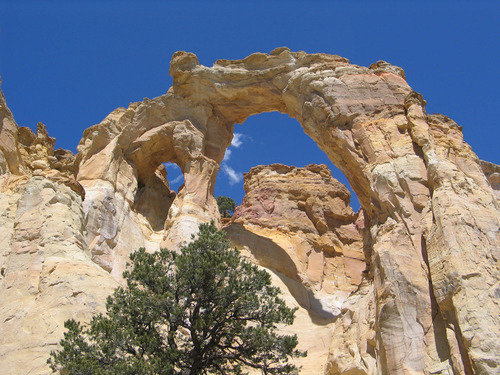 Brett Prettyman  |  Tribune file photo
This file photo shows Grosvner Arch near Kodachrome Basin State Park and the Grand Staircase-Escalante National Monument.