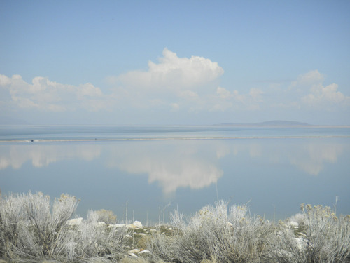 Tom Wharton | The Salt Lake Tribune
Spring clouds offer a striking view from Antelope Island.
