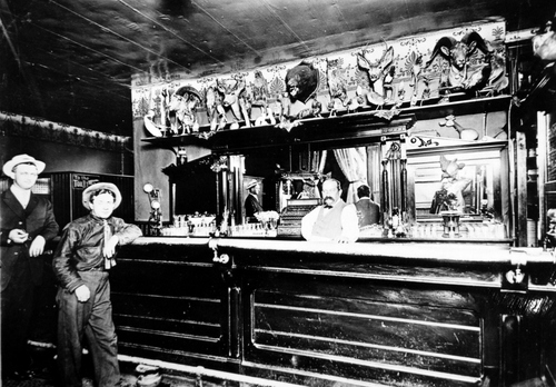 (Salt Lake Tribune archive)

The George Manning Saloon in Park City, 1900.