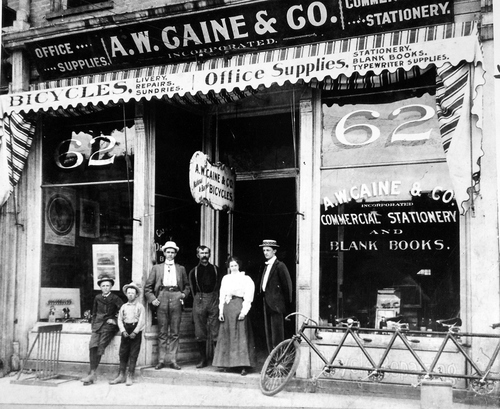 (Salt Lake Tribune archive)

A. W. Caine & Co. located at 62 W. 200 South in Salt Lake around 1890.