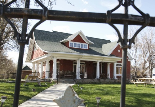 Leah Hogsten  |  The Salt Lake Tribune
The Smedley Manor home in Bountiful was built in 1883 and now serves as a restaurant, Bistro on Main,  April 9, 2013,