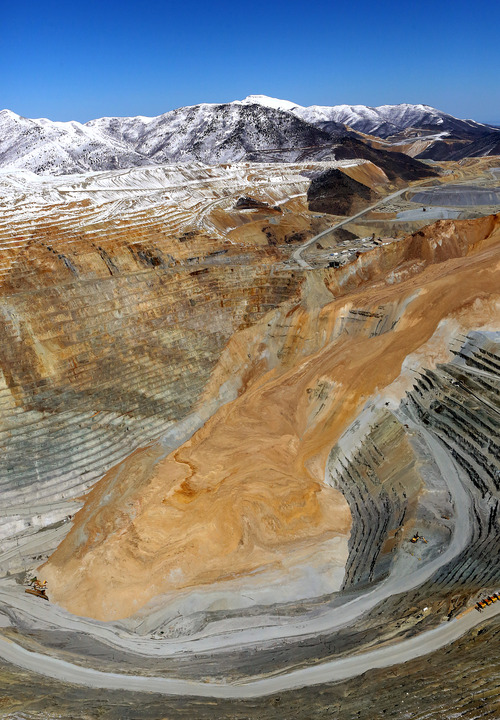 Francisco Kjolseth  |  The Salt Lake Tribune

The landslide area at Kennecott is seen in this photo from Thursday, April 18, 2013.