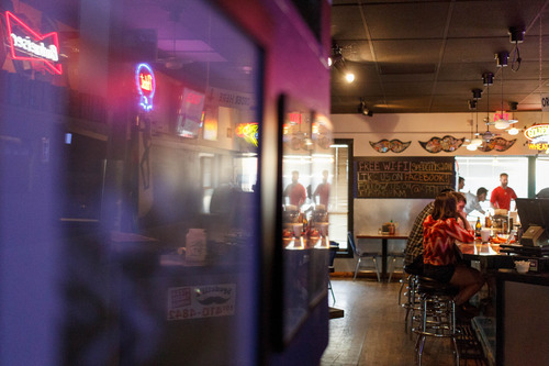 Trent Nelson  |  The Salt Lake Tribune
Spedelli's, a Salt Lake City Pizza Parlor and bar, Wednesday April 10, 2013.