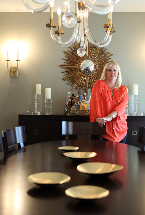 Francisco Kjolseth  |  The Salt Lake Tribune
Utah interior designer Kristin Rocke, pictured at her home in Salt Lake City is named a Top 10 designer by Traditional Home magazine.
