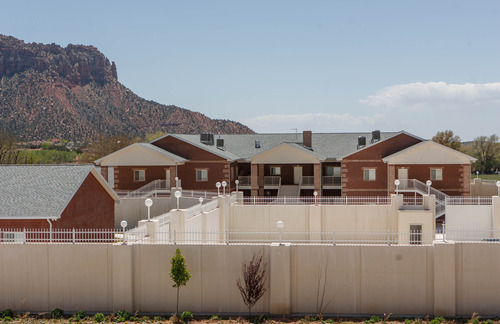 Trent Nelson  |  The Salt Lake Tribune
A large home intended for the family of Warren Jeffs in Hildale was purchased by Willie Jessop who spent the day allowing former followers to see the inside of a compound they had previously not been allowed to enter.