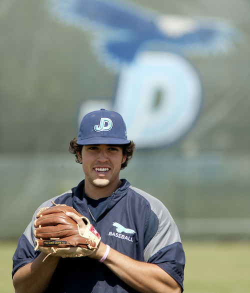 Steve Griffin | The Salt Lake Tribune


Juan Diego Catholic High School catcher, Gabe Juarez, warms-up before practice at the Draper, Utah high school Tuesday May 7, 2013.