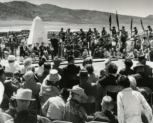 Tribune file photo

This undated photo shows an event celebrating the completion of the Transcontinental Railroad at Promontory Summit, Utah. The railroad was completed on May 10, 1869.