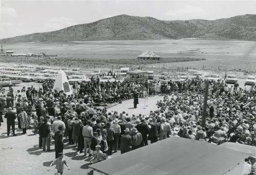 Tribune file photo

This photo from May 10, 1965, shows an event celebrating the completion of the Transcontinental Railroad at Promontory Summit, Utah. The railroad was completed on May 10, 1869.