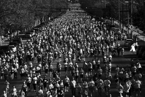 Chris Detrick | The Salt Lake Tribune
Thousands take part in the 13th annual Komen Race for the Cure in Salt Lake City in 2009. The 2013 event is Saturday, May 11.