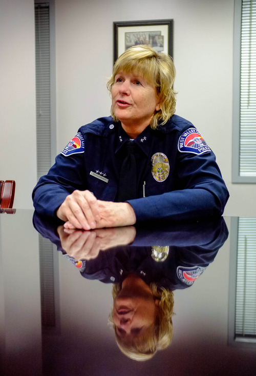 Trent Nelson  |  The Salt Lake Tribune
Anita Schwemmer has been named acting chief of the West Valley City Police Department. Wednesday, May 1, 2013 in West Valley City.