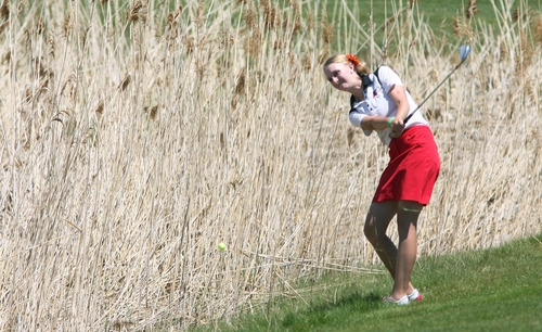 Steve Griffin | The Salt Lake Tribune


Alta's Madi Rooker tries to blasts out of trouble on the seventh hole during the 5A girl's golf championships at Glen Eagle Golf Course in Syracuse, Utah Monday May 13, 2013.