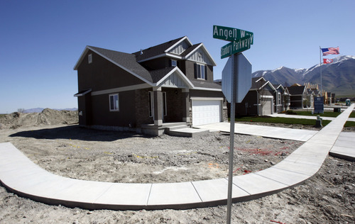 Francisco Kjolseth  |  The Salt Lake Tribune
Ivory Homes, the biggest homebuilder in Utah continues its development of Stansbury Park with new properties nearing completion. Ivory Homes has completed 15,000 houses over the years. It's been the top homebuilder in the state for at least 23 years and it has been hugely influential in how homes in northern Utah look.