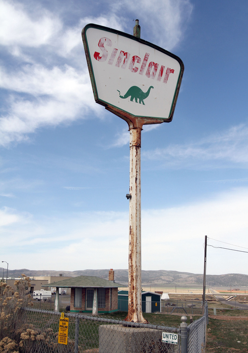 Francisco Kjolseth  |  The Salt Lake Tribune
Where is it? Old Sinclair gas station in Nephi City.