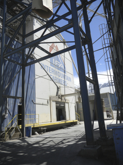 Tom Wharton | The Salt Lake Tribune
The mill and bagging plant of the Intermountain Farmers Association has been a landmark in Draper for 90 years.