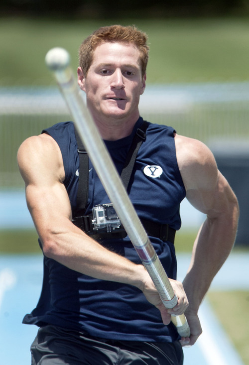 Steve Griffin | The Salt Lake Tribune


BYU pole vaulter Victor Weirich prepares to plant the pole as he vaults at the Clarence F. Robison Track and Field Complex, at BYU in Provo, Utah Thursday May 30, 2013. Weirich has qualified for next week's NCAA track and field championships and is a national contender.