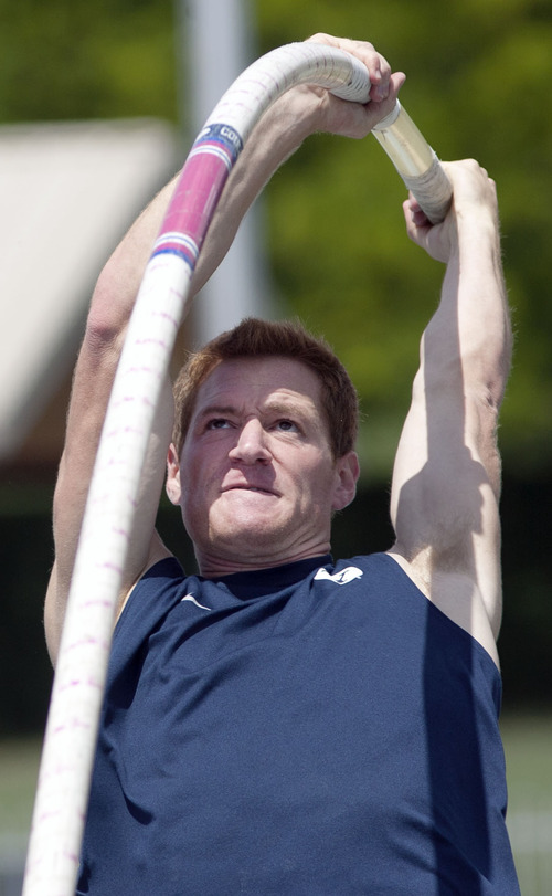 Steve Griffin | The Salt Lake Tribune


BYU pole vaulter Victor Weirich works on his vaults at the Clarence F. Robison Track and Field Complex, at BYU in Provo, Utah Thursday May 30, 2013. Weirich has qualified for next week's NCAA track and field championships and is a national contender.