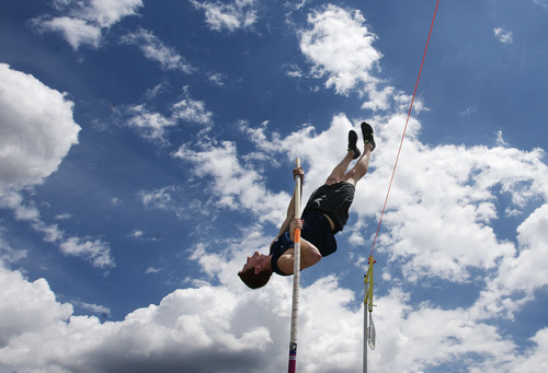 Steve Griffin | The Salt Lake Tribune


BYU pole vaulter Victor Weirich pushes off of the pole as he vaults at the Clarence F. Robison Track and Field Complex, at BYU in Provo, Utah Thursday May 30, 2013. Weirich has qualified for next week's NCAA track and field championships and is a national contender.