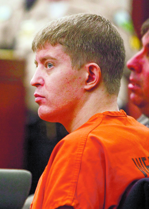 Matthew David Stewart appears in the Second District Court in Ogden Monday, July 30, 2012. Stewart has been charged in the shooting death of Ogden Police Officer Jared Francom during the serving of a drug related search warrant, when five other officers were shot and injured by Stewart.(POOL PHOTO MATTHEW ARDEN HATFIELD/Standard-Examiner)
