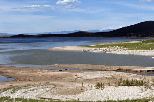 Chris Detrick  |  The Salt Lake Tribune
Low water levels of the Gunnison Reservoir are visible Thursday June 6, 2013.