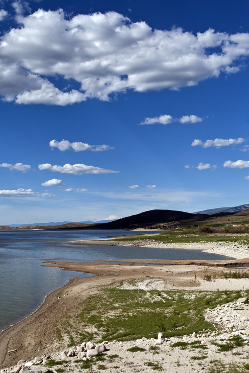 Chris Detrick  |  The Salt Lake Tribune
Low water levels of the Gunnison Reservoir are visible Thursday June 6, 2013.