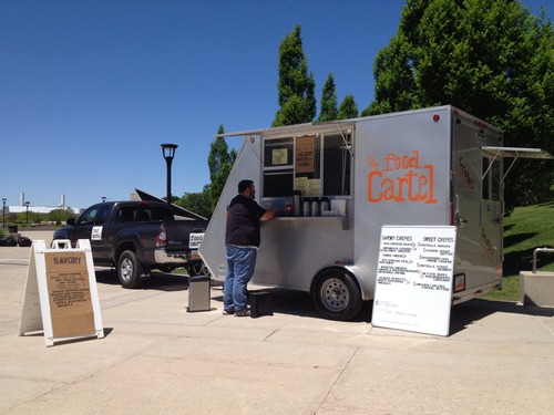 Heather May | The Salt Lake Tribune
The Food Cartel, serving sweet and savory crepes, is one of 10 new food trucks that have opened in the Salt Lake Valley since 2012.