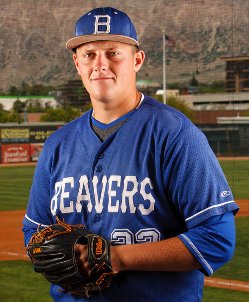 Trent Nelson  |  The Salt Lake Tribune
Beaver's Sam Myers (2A MVP), Saturday June 8, 2013 at Lindquist Field in Ogden.