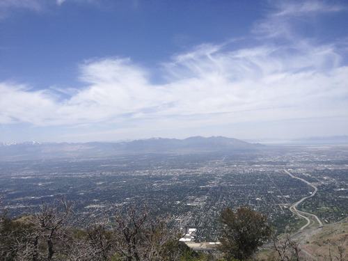 Marissa Lang | The Salt Lake Tribune
The view from the top of Grandeur Peak in Salt Lake City.