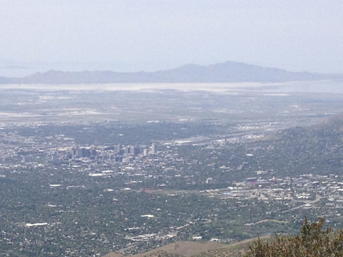 Marissa Lang | The Salt Lake Tribune
The view from the top of Grandeur Peak in Salt Lake City.