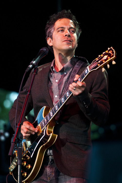 Chris Detrick  |  The Salt Lake Tribune
M. Ward performs with She & Him at Red Butte Garden Amphitheatre during the 2013 Outdoor Concert Series Tuesday June 25, 2013.