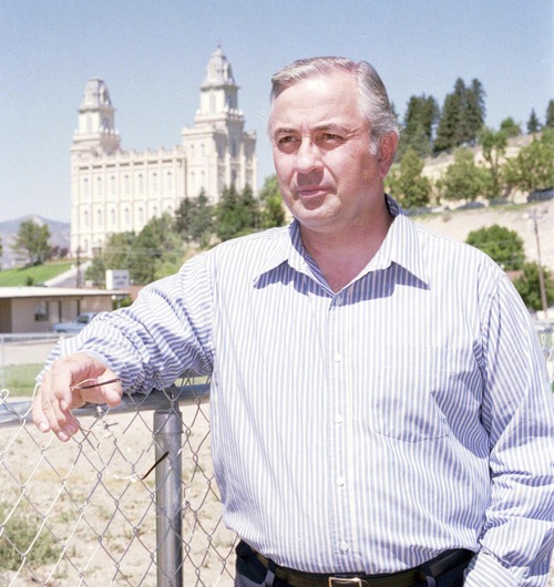 James Dee Harmston, seen here in this 1998 photo, died June 27, 2013, at age 72. Harmston led the polygamous The True and Living Church of Jesus Christ of Saints of The Last Days in Sanpete County. Salt Lake Tribune photo.