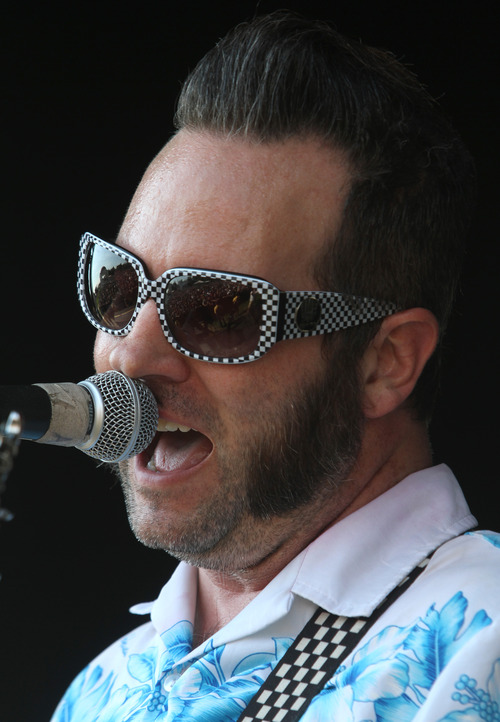 Rick Egan  | The Salt Lake Tribune 

Founding member Aaron Barrett sings for Reel Big Fish, at the Warped Tour, at the Utah State Fairgrounds, Saturday, June 29, 2013.