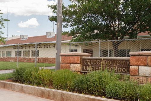 Trent Nelson  |  The Salt Lake Tribune
The Colorado City Unified School building in Colorado City, Arizona.