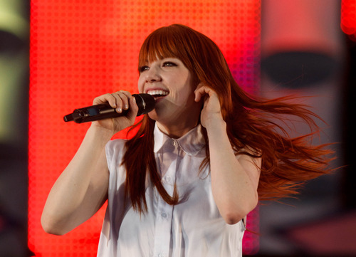 Trent Nelson  |  The Salt Lake Tribune
Carly Rae Jepsen performs at the Stadium of Fire Thursday July 4, 2013 in Provo.