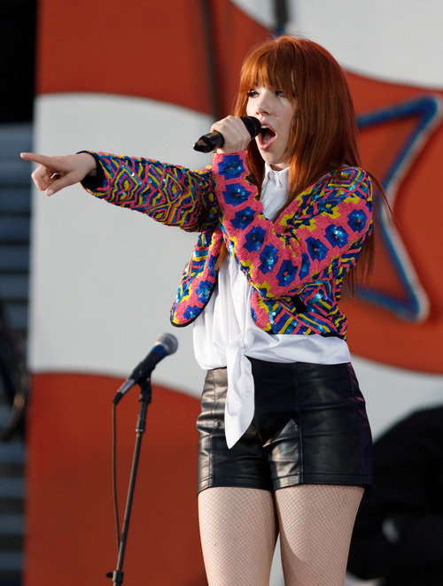 Trent Nelson  |  The Salt Lake Tribune
Carly Rae Jepsen performs at the Stadium of Fire Thursday July 4, 2013 in Provo.