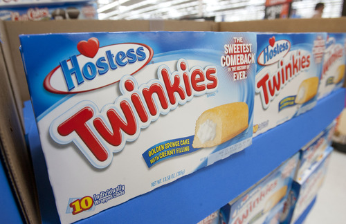 Steve Griffin | The Salt Lake Tribune


Hostess Twinkie were back in Walmart stores in Salt Lake City on Friday, July 12, 2013.