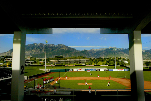 Orem ,Utah--6/19/2005- 

The Orem Owls, formerly the Provo Angles, practiced at their new home stadium at Utah valley State College for the first time Sunday evening.  Their first game is Tuesday night against the Ogden Raptors.

Photo By: Chris Detrick /Salt Lake Tribune
File #816G1962