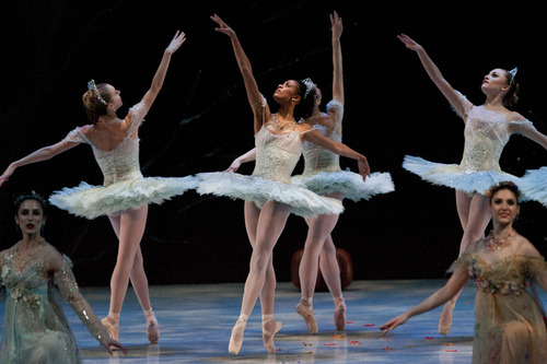 Steve Griffin | The Salt Lake Tribune
Ballet West dancers perform "Cinderella" at dress rehearsal on Feb. 13, 2013.