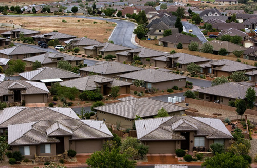 Residential developments continue to spring up in St. George, Utah Friday, May 23, 2008. St. George is the eighth-largest city in Utah, and one of the fastest-growing cities in the country. 05/23/2008 Jim Urquhart/The Salt Lake Tribune