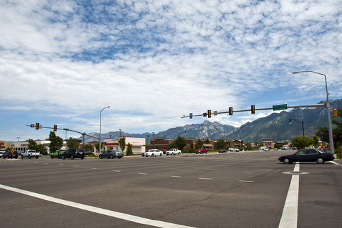 Chris Detrick  |  The Salt Lake Tribune
The ThrU Turn intersection at 12300 South and Minuteman Drive in Draper Tuesday July 16, 2013.