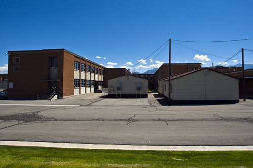 Chris Detrick  |  The Salt Lake Tribune
Extra buildings added to help with crowding at West Jordan Middle School, which would be torn down under a preliminary plan for a $501 million bond in the Jordan School District. It would allocate $30 million to replace West Jordan Middle School and $16 million to replace West Jordan Elementary.