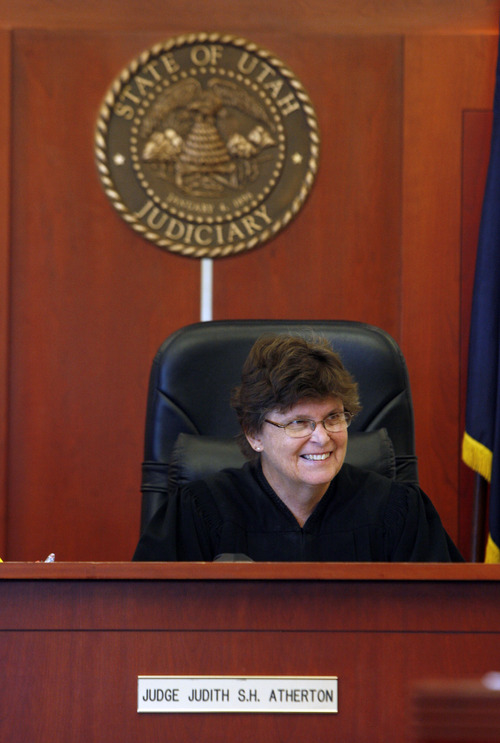 Francisco Kjolseth  |  The Salt Lake Tribune
Judge Judith Atherton is retiring at the end of the month. A judge for nearly two decades, she has made her name on high-profile cases and become an expert in mental health law. She runs the 3rd District mental health court.