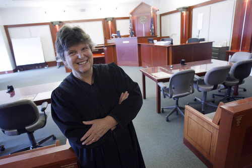 Francisco Kjolseth  |  The Salt Lake Tribune
Judge Judith Atherton is retiring at the end of the month. A judge for nearly two decades, she has made her name on high-profile cases and become an expert in mental health law. She runs the 3rd District mental health court.