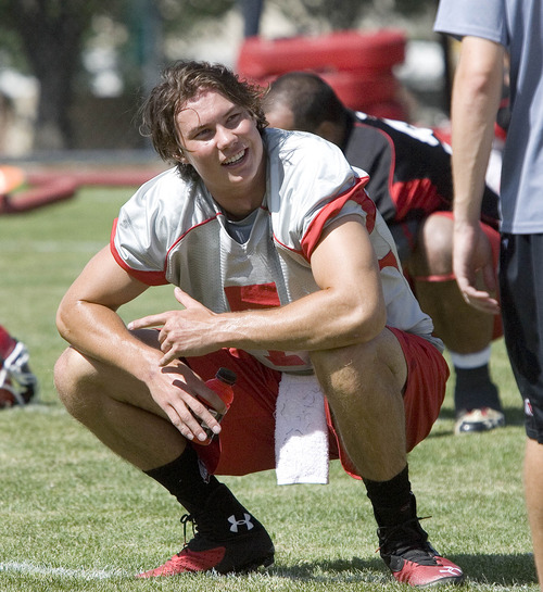 Paul Fraughton  |   Salt Lake Tribune
  Utah quarterback Travis Wilson                          
 Tuesday, August 6, 2013