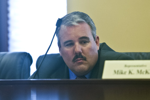 Chris Detrick  |  The Salt Lake Tribune
Rep. Lee B. Perry, R-Perry, listens during a special House committee investigating Attorney General John Swallow at the Utah State Capitol Tuesday August 6, 2013.