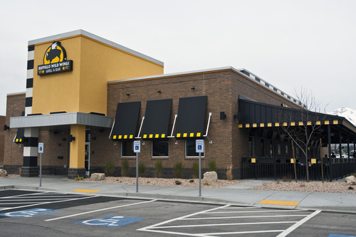 Chris Detrick  |  The Salt Lake Tribune
Last year liquor licenses were in such short supply that Buffalo Wild Wings stopped construction on its Layton location until the chain could get a liquor permit. Since then, lawmakers have protected restaurant chains against license shortages by creating master liquor permits, which became available in May. Pictured,  Buffalo Wild Wing' Lehi restaurant.