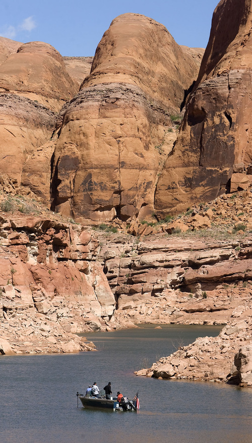 Al Hartmann  |  Tribune file photo
Low flows on the Colorado River may force water authorities to take the historic step of reducing the outflow of water from Glen Canyon Dam, which forms Lake Powell, creating great concern among downstream users such as Las Vegas.